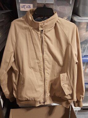 Vintage Men Racquet Club Reversible Jacket Cream/Gray Size M